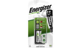 Energizer Mini Charger with 2 AAA Rechargeable Batteries 2000 mAh